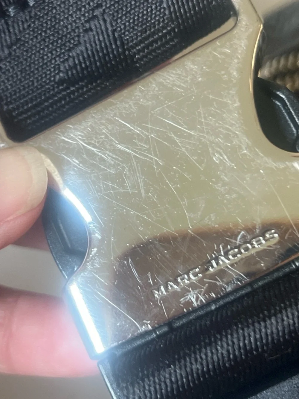 Marc Jacobs Black Leather Crossbody Belt Bag
